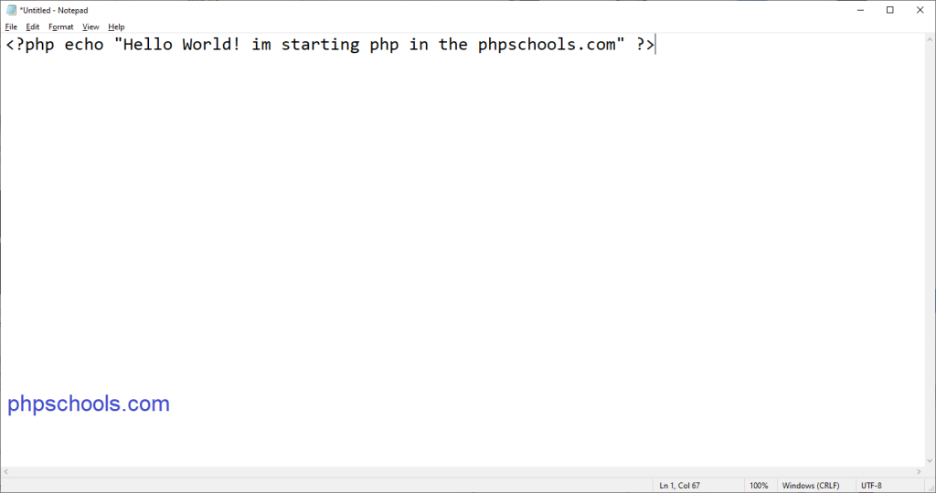 Writing Your First PHP Script