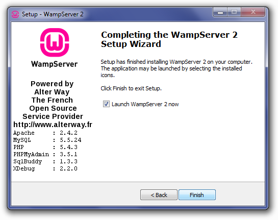 installing wamp 12