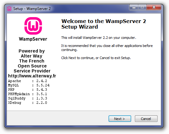 installing wamp 2