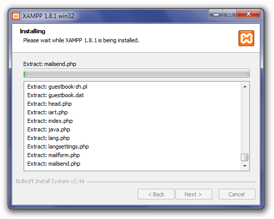 installing xampp 6