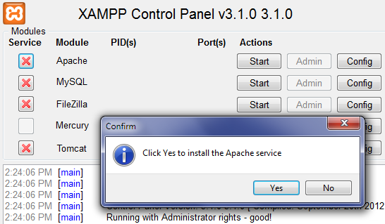 xampp control panel 3
